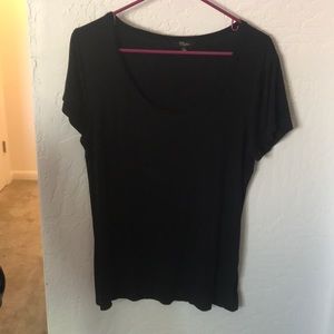 Plain black T-shirt